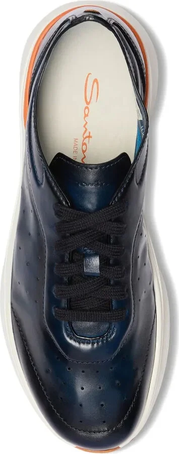 Perforated Leather Sneakers - Image 2