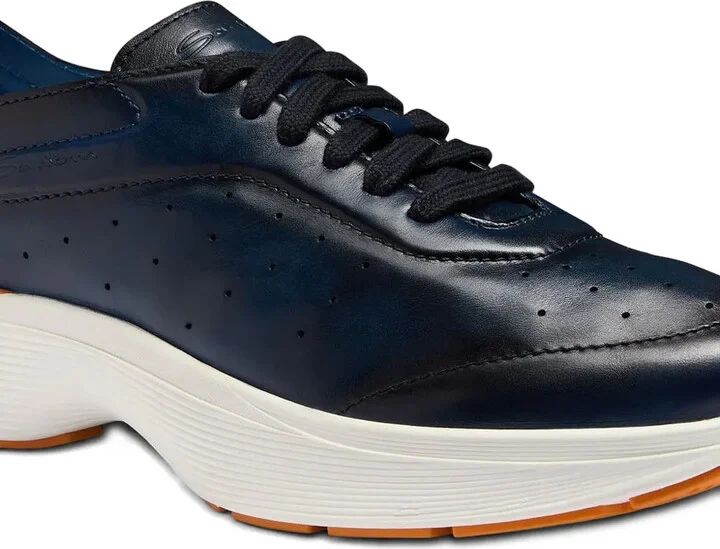 Perforated Leather Sneakers - Image 3