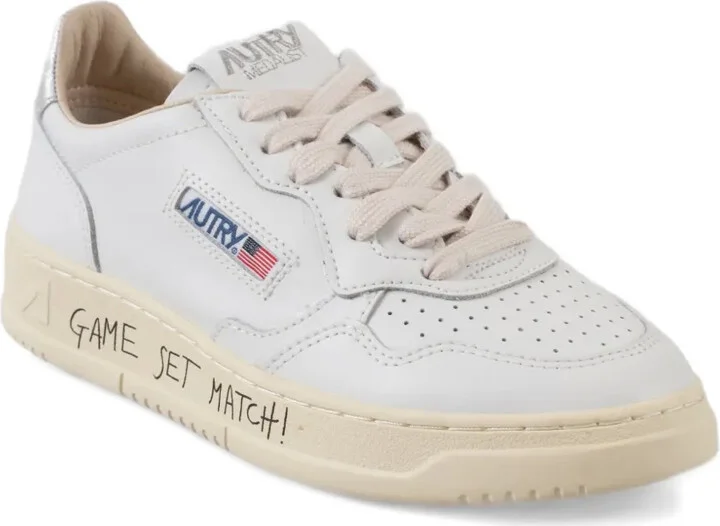 Perforated Leather Sneakers - Image 2