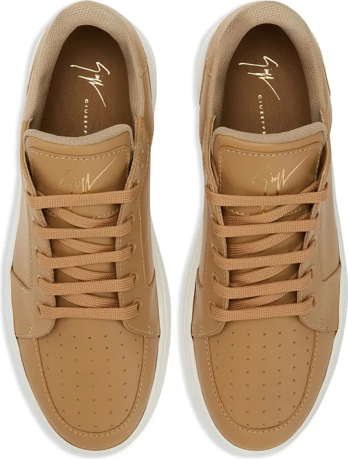 Perforated Leather Sneakers - Image 4