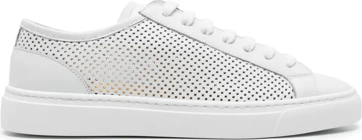 Perforated Leather Sneakers