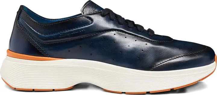 Perforated Leather Sneakers