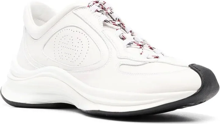 Perforated-Logo Lace-Up Sneakers - Image 2