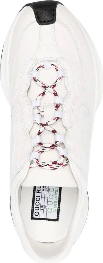 Perforated-Logo Lace-Up Sneakers - Image 4