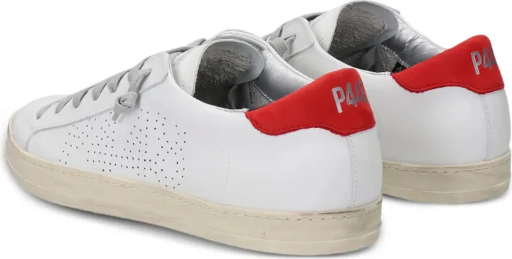 Perforated-Logo Leather Sneakers - Image 2