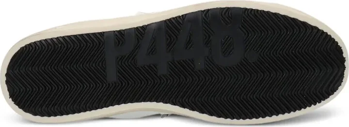 Perforated-Logo Leather Sneakers - Image 3