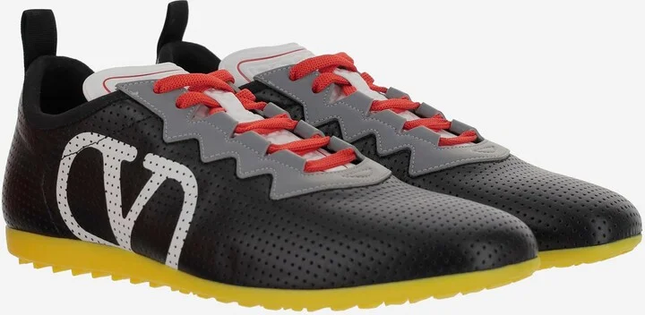 Perforated Nappa Leather Chromathon Sneakers - Image 3