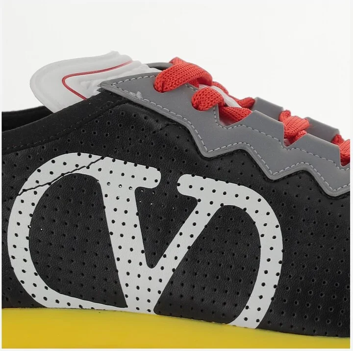 Perforated Nappa Leather Chromathon Sneakers - Image 5