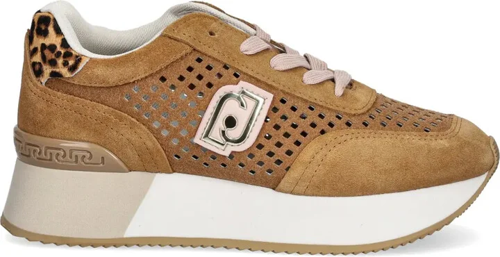 Perforated Platform Sneakers