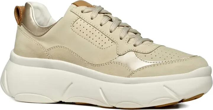 Perforated Suede Leather Sneakers - Image 2