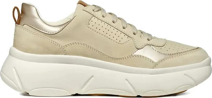 Perforated Suede Leather Sneakers
