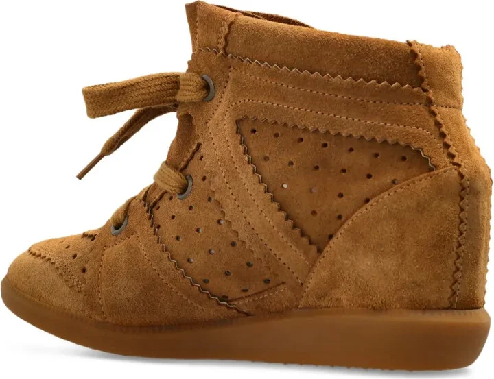 Perforated Wedge Ankle Boots - Image 2
