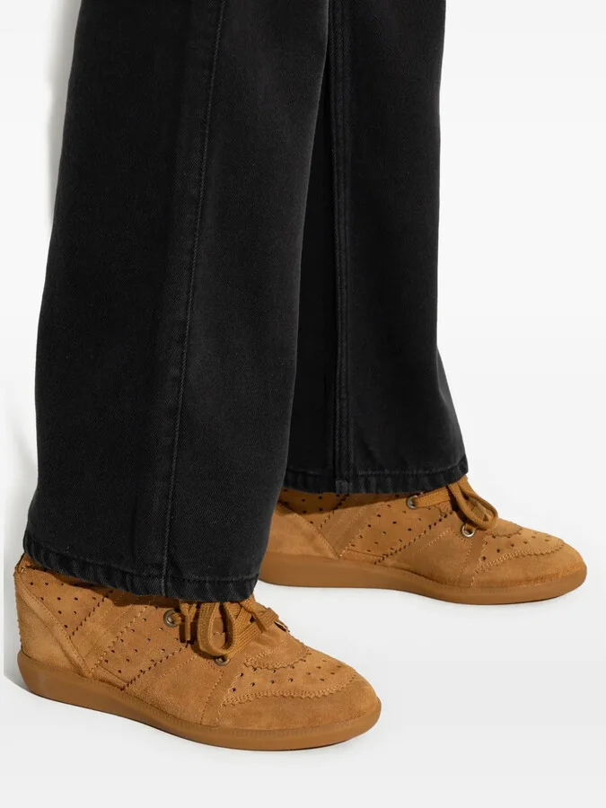Perforated Wedge Ankle Boots - Image 5