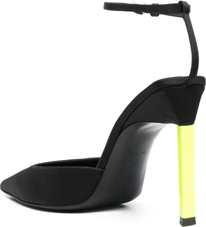Perine 115mm contrasting heel pumps - Image 3