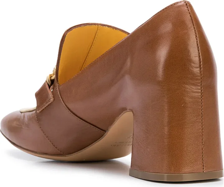 Perla block heel loafers - Image 3