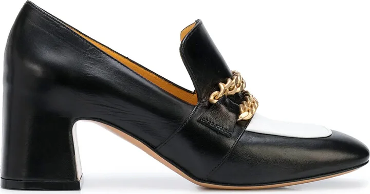 Perla block heel loafers