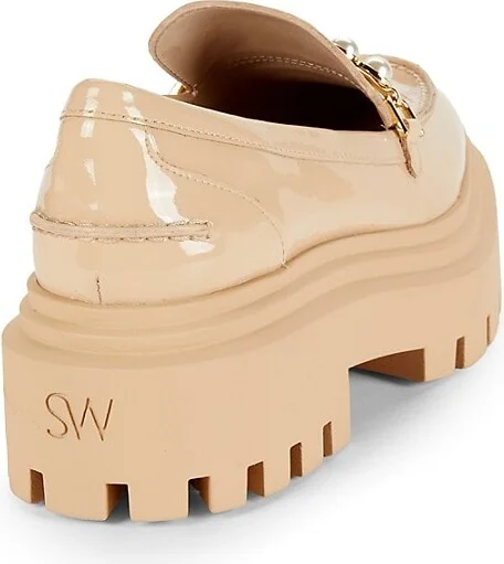 Perla Embellished Leather Loafers - Image 3