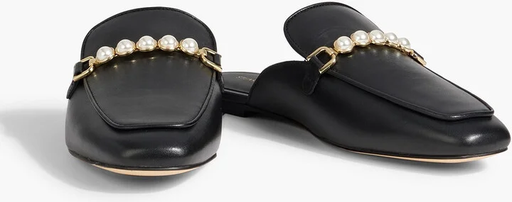 Perla embellished leather mules - Image 2