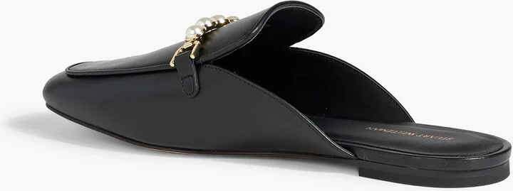 Perla embellished leather mules - Image 3
