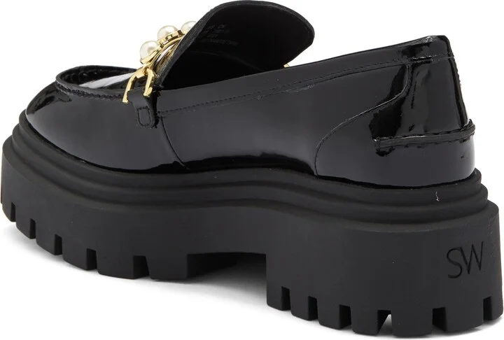 Perla Imitation Pearl Lug Sole Loafer - Image 5