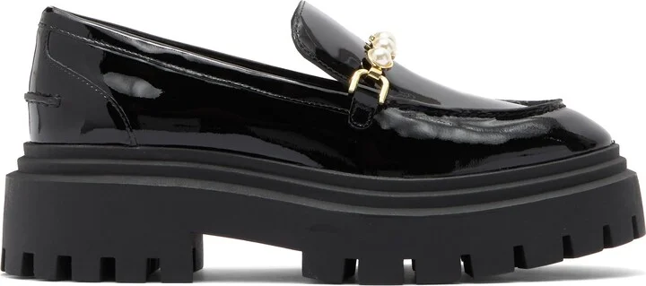 Perla Imitation Pearl Lug Sole Loafer - Image 7