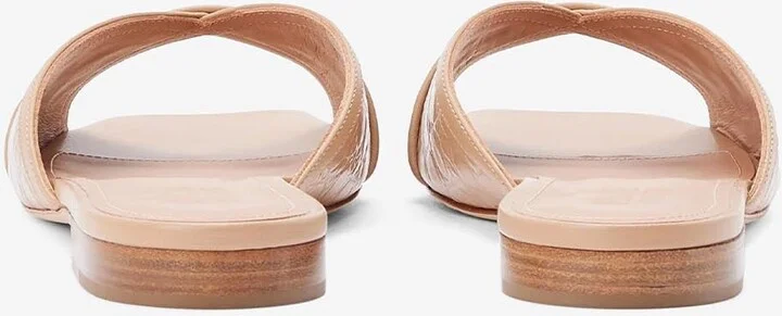 Perla Leather Flat Mules - Image 2