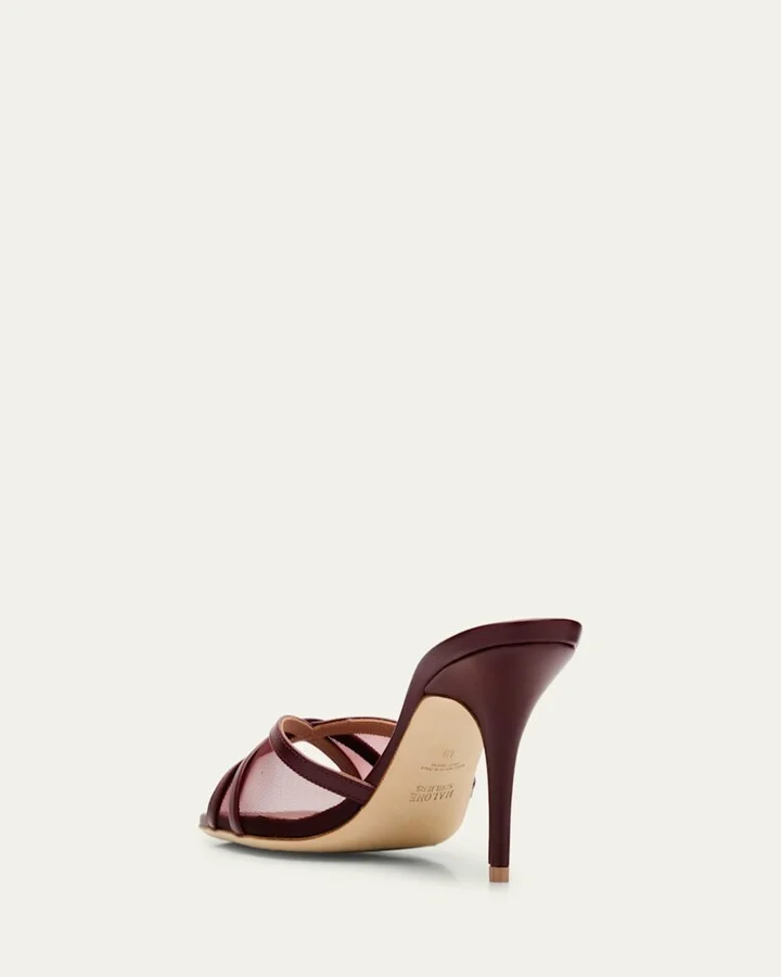 Perla Mesh Leather Sandals - Image 3