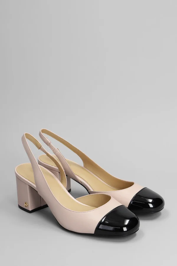 Perla Pumps In Rose-pink Leather - Image 2