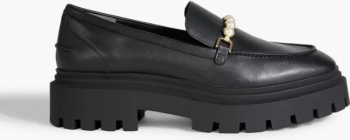 Perla Ulra embellished leather loafers