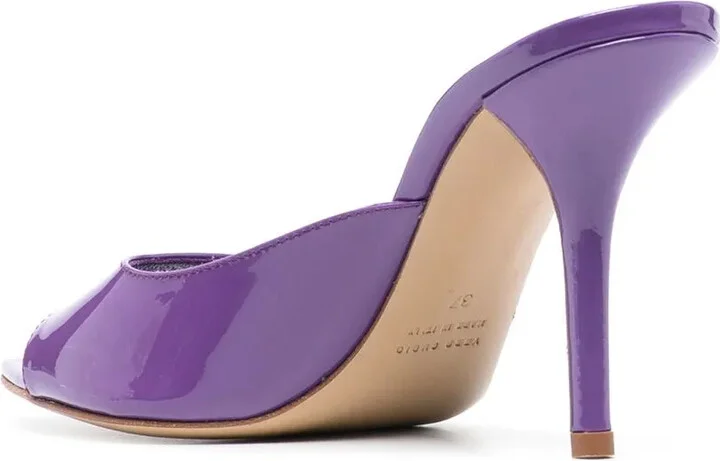 Perni 100mm patent-leather sandals - Image 3