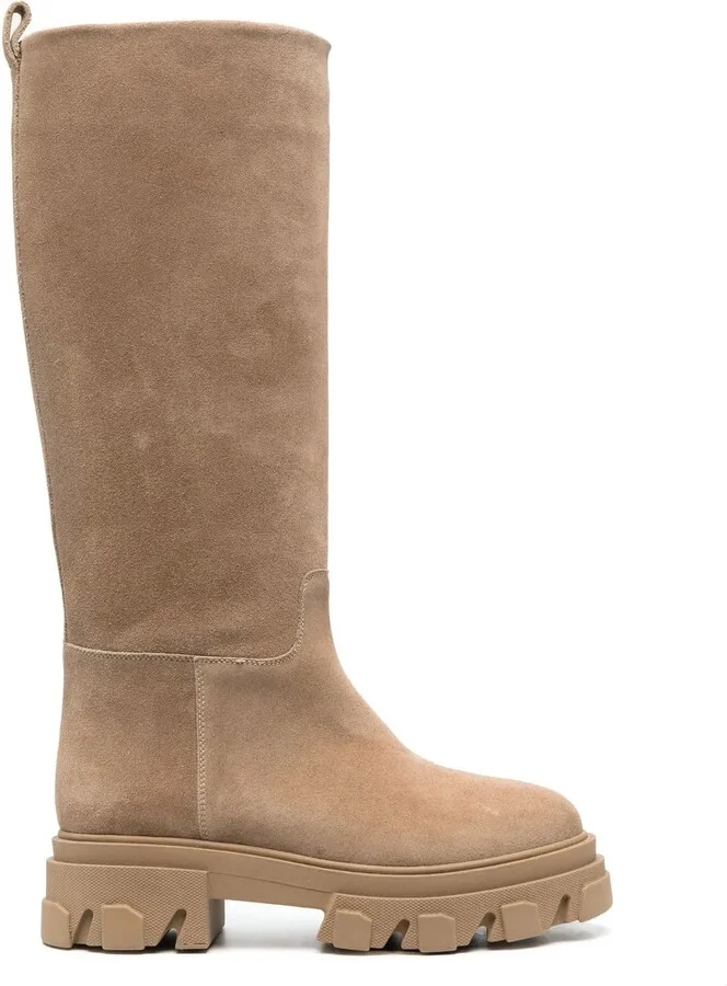 Perni suede mid-calf boots