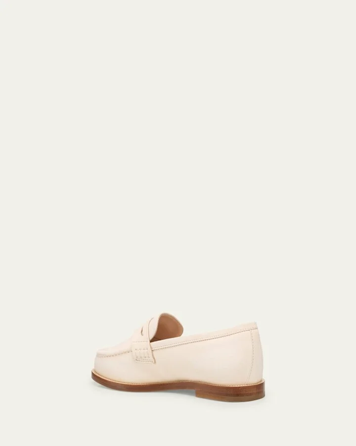 Perrita Classic Suede Penny Loafers - Image 9