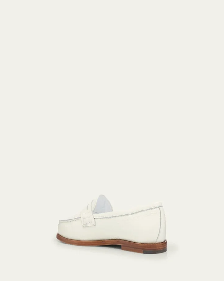 Perrita Leather Penny Loafers - Image 7