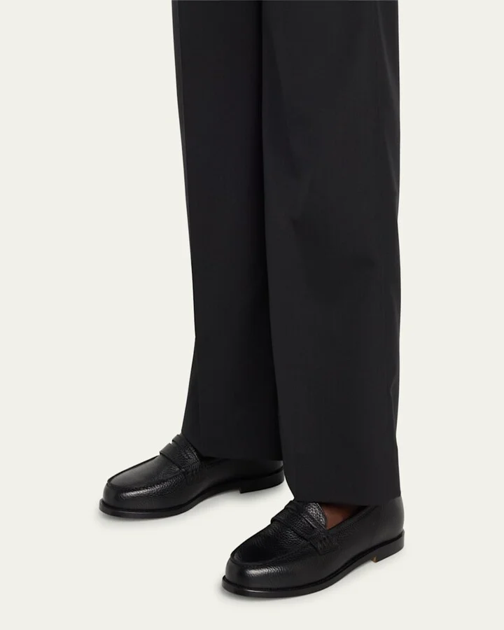 Perrita Leather Penny Loafers - Image 2