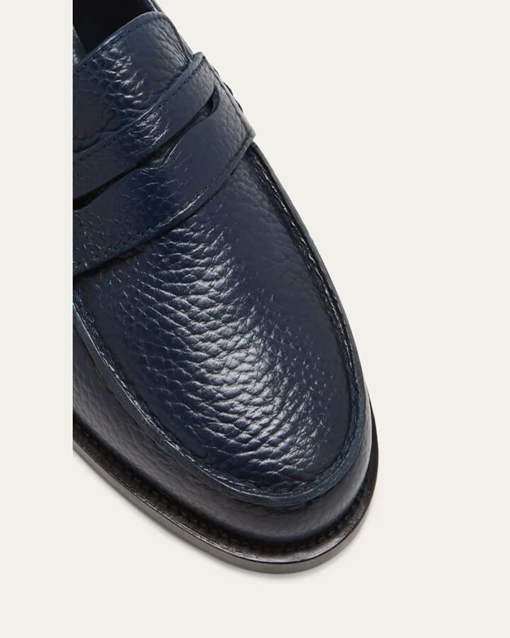 Perrita Leather Penny Loafers - Image 3