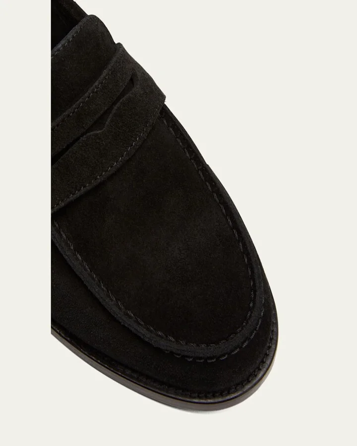 Perrita Suede Penny Loafers - Image 3