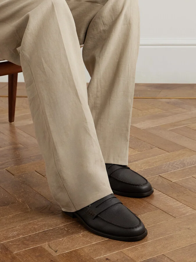 Perry Full-Grain Leather Penny Loafers - Image 2