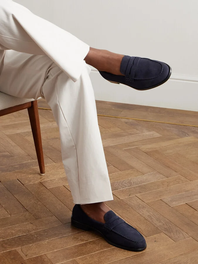 Perry Suede Penny Loafers - Image 2