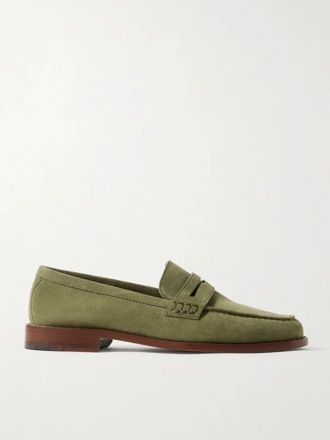 Perry Suede Penny Loafers