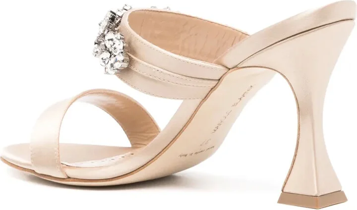Persan 90mm satin mules - Image 3