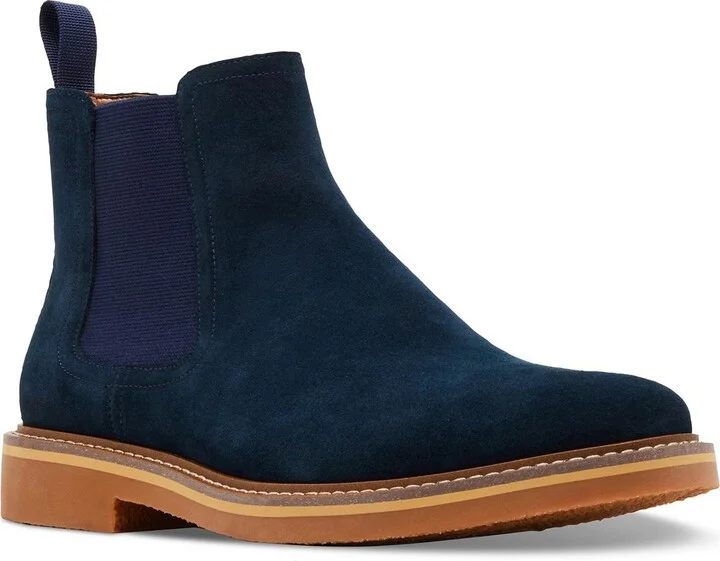 Persee Mens Comfort Insole Suede Booties