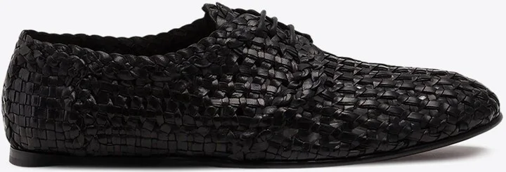 Persia Woven Leather Derby Shoes