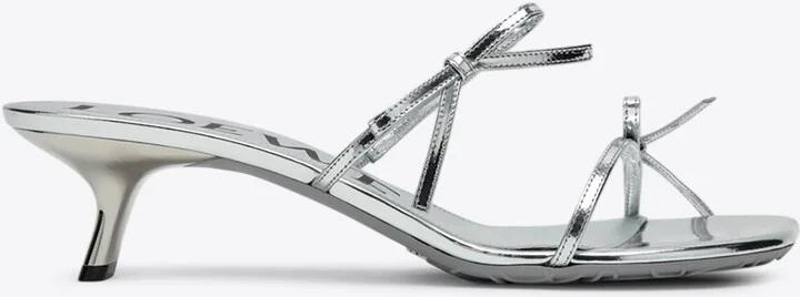 Petal 45 Metallic Leather Sandals
