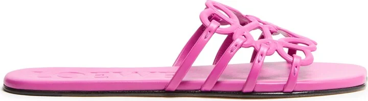 Petal Anagram slide in soft calfskin - Image 2
