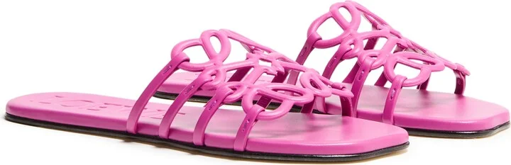 Petal Anagram slide in soft calfskin - Image 3