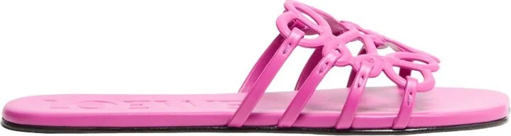 Petal Anagram slide in soft calfskin - Image 9