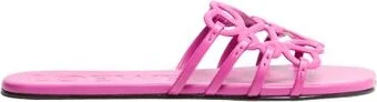 Petal Anagram slide in soft calfskin
