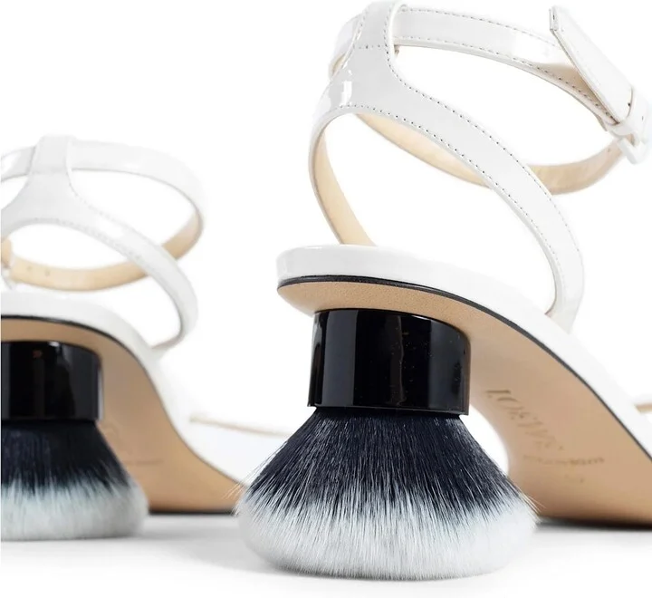 Petal Brush Leather Sandals - Image 5