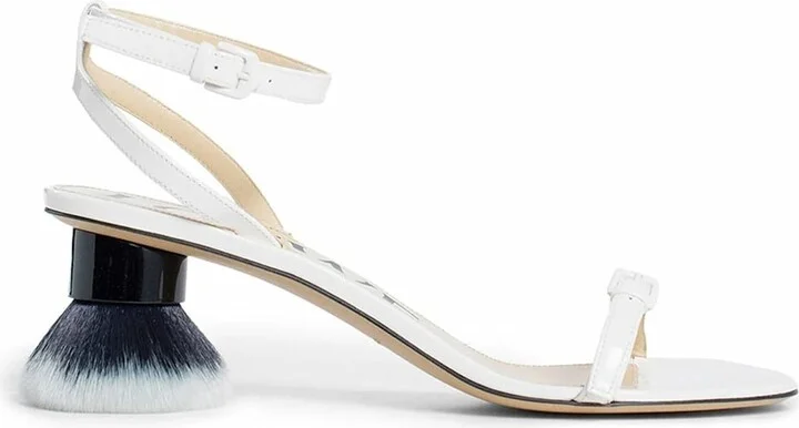 Petal Brush Leather Sandals