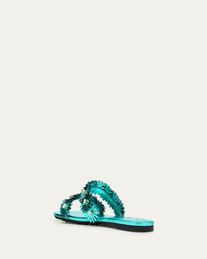 Petal Flower Crystal Sandals - Image 6